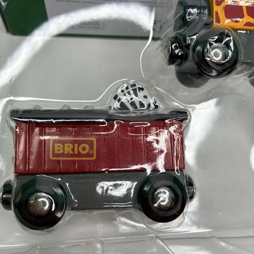 BRIO World 33722 Safari Train Interactive Toy Train Set for Kids Age 3 & Up NIB